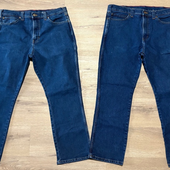🔥 LOT OF 2 🔥 Dickies Men's 36x30 Straight Leg Jeans - Mid & Dark Wash Denim - Picture 1 of 5